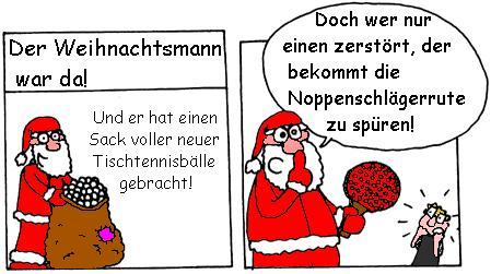 Weihnachtsbälle und Noppenrute